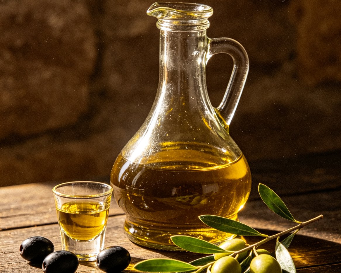 Extra virgin olive oil — pressed from Mediterranean sunshine and olive groves