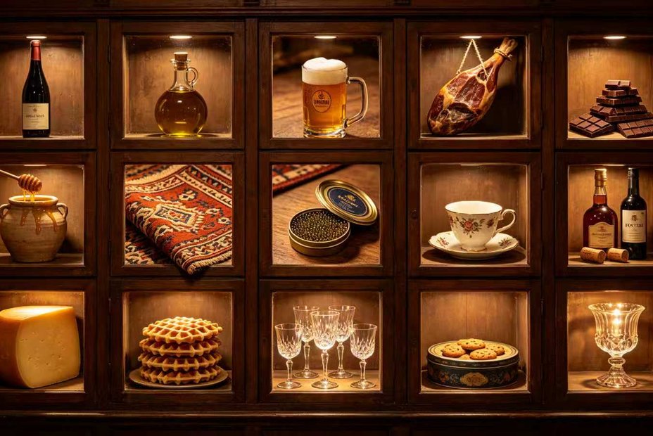 One case, one world: origin goods from around the globe, each with its own place of origin